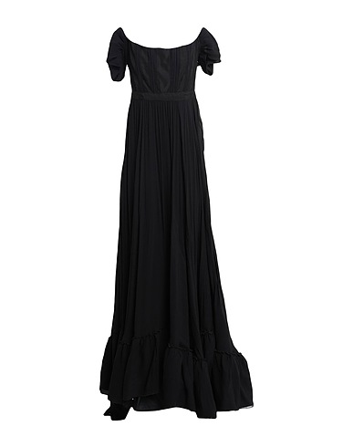 PINKO Long dress Black 100% Viscose, Polyester