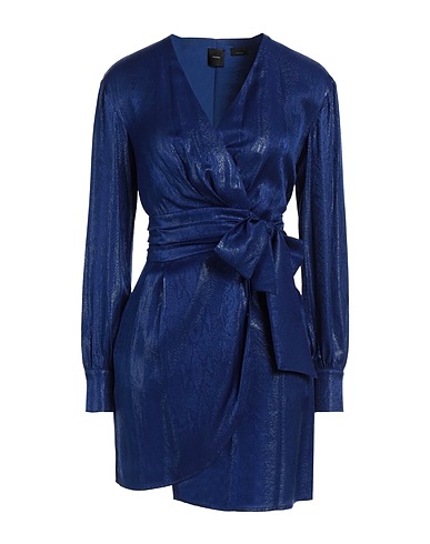 PINKO Vestito corto Blu 49% Seta, 40% Viscosa, 11% Poliestere