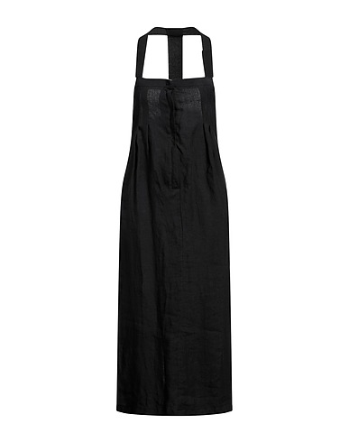 UN-NAMABLE Vestito midi Nero 100% Canapa