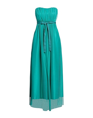 NO-NÀ Vestito midi Verde 97% Poliestere, 3% Elastan