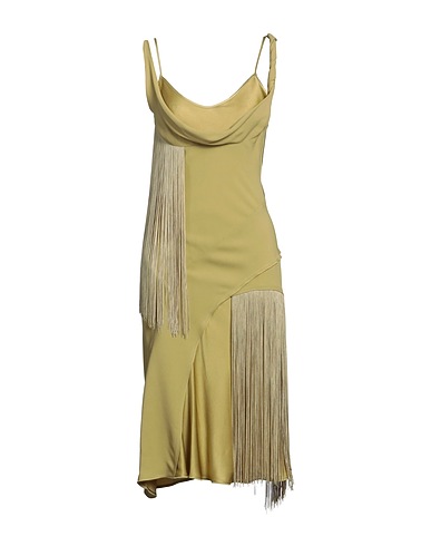 VICTORIA BECKHAM Vestito midi Verde salvia 71% Acetato, 29% Viscosa