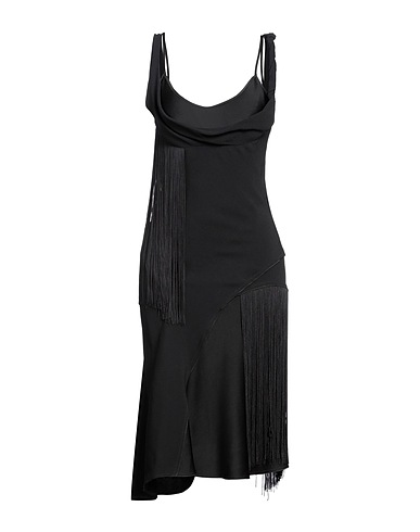 VICTORIA BECKHAM Midi dress Black 71% Acetate, 29% Viscose