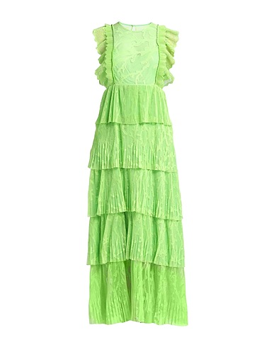 BEATRICE .B Langes Kleid Limettengrün 100% Polyester