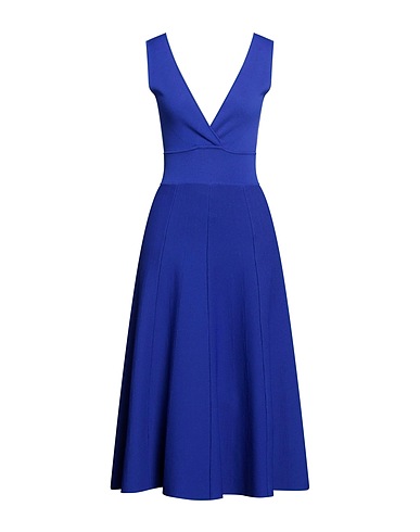 P.A.R.O.S.H. Vestito midi Blu 68% Viscosa, 32% Poliammide