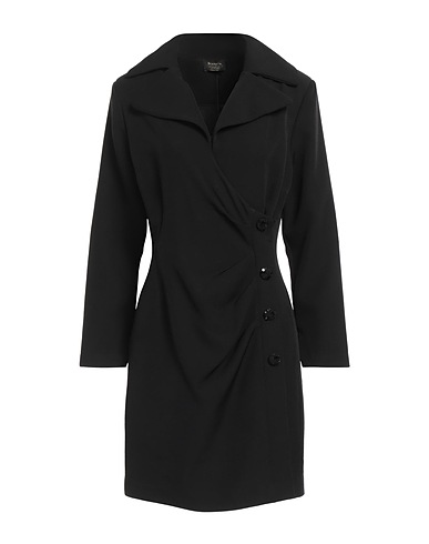 SISTE'S Short dress Black 97% Polyester, 3% Elastane