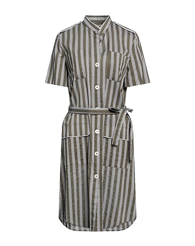 MASSIMO ALBA Midi dress Military green 78% Cotton, 22% Silk