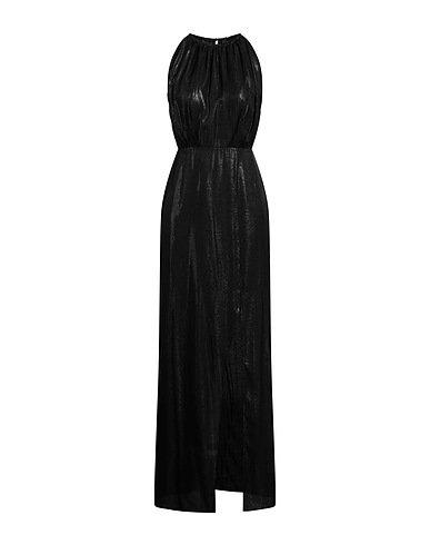 PINKO Long dress Black 49% Silk, 40% Viscose, 11% Polyester