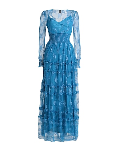 PINKO Long dress Azure 55% Viscose, 45% Polyamide