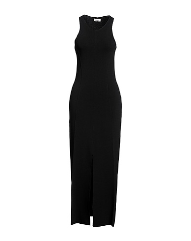 NANUSHKA Long dress Black 52% Viscose, 46% Polyamide, 2% Elastane