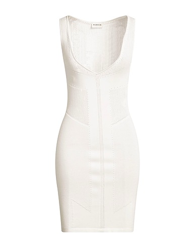 P.A.R.O.S.H. Sheath dress White 80% Viscose, 20% Polyamide