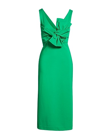 P.A.R.O.S.H. 미디 원피스 그린 65% 비스코스, 30% 폴리아미드, 5% 엘라스테인