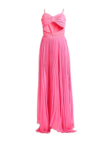 ALBERTO AUDENINO Long dress Fuchsia 90% Polyester, 10% Elastane