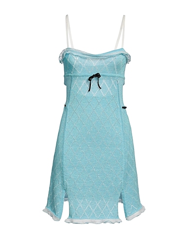 CORMIO Short dress Sky blue 50% Cotton, 34% Lyocell, 11% Polyester, 5% Polyamide