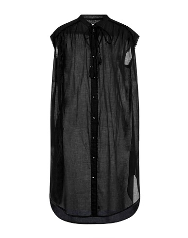 OTTOD'AME Shirt dress Black 100% Cotton