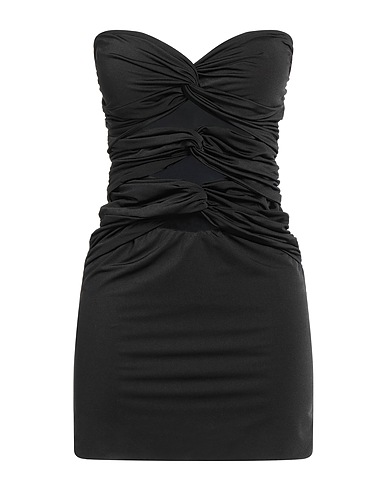 ACTUALEE Short dress Black 96% Polyester, 4% Elastane