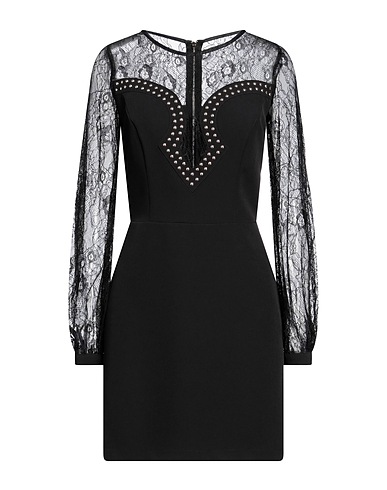 GIL SANTUCCI Short dress Black Polyester, Elastane