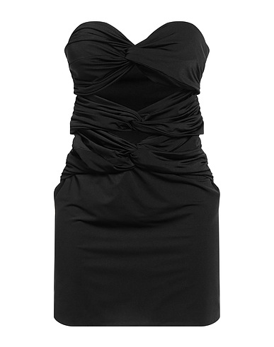 ACTUALEE Short dress Black 96% Polyester, 4% Elastane