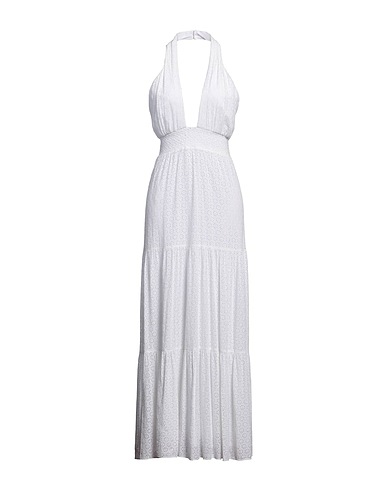 ALICE + OLIVIA Langes Kleid Weiß 100% Viskose