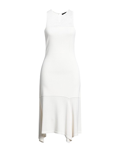 BCBGMAXAZRIA Vestito midi Avorio 80% Viscosa, 20% Nylon