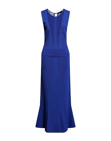 BCBGMAXAZRIA Long dress Blue 80% Viscose, 20% Nylon