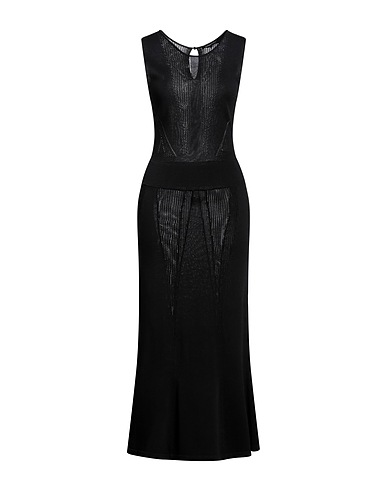 BCBGMAXAZRIA Robe d’été Noir 80% Viscose, 20% Nylon