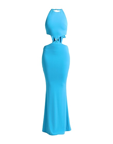 RETROFÊTE Long dress Azure 92% Polyester, 8% Elastane