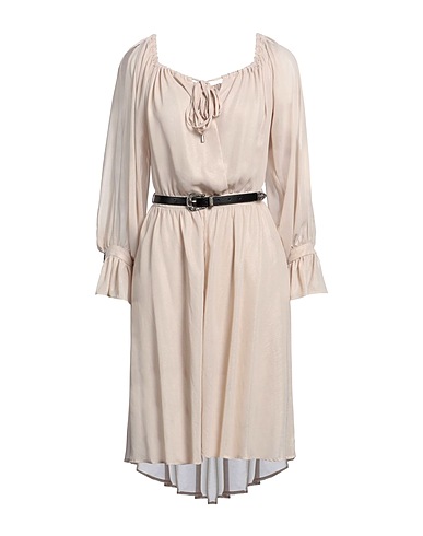 GIL SANTUCCI Midi dress Gold 100% Polyester