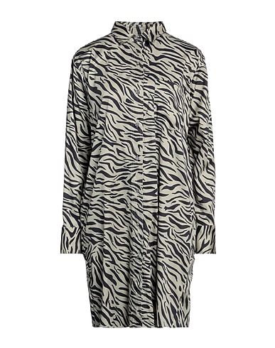 ROBERT FRIEDMAN Shirt dress Khaki 98% Cotton, 2% Elastane