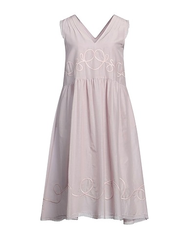 HIGH Midi dress Lilac 70% Cotton, 30% Silk