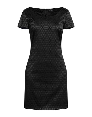 BYBLOS Short dress Black 48% Polyester, 45% Polyamide, 7% Elastane