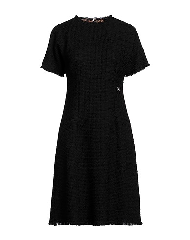 DOLCE&GABBANA Short dress Black 93% Wool, 7% Polyamide