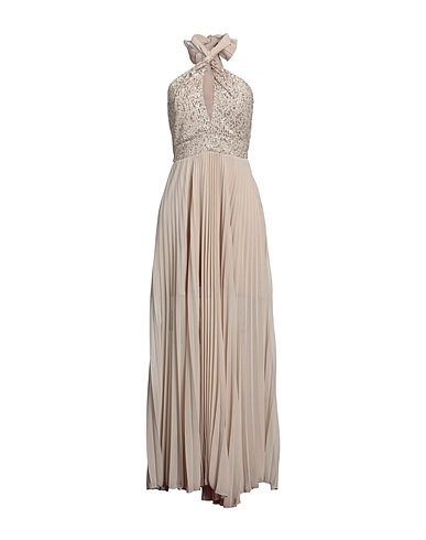 KOCCA Vestito lungo Beige 95% Poliestere, 5% Elastan