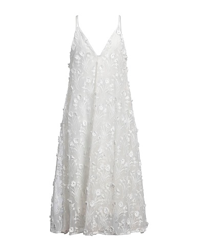 AGUA by AGUA BENDITA Vestito midi Bianco 100% Poliestere