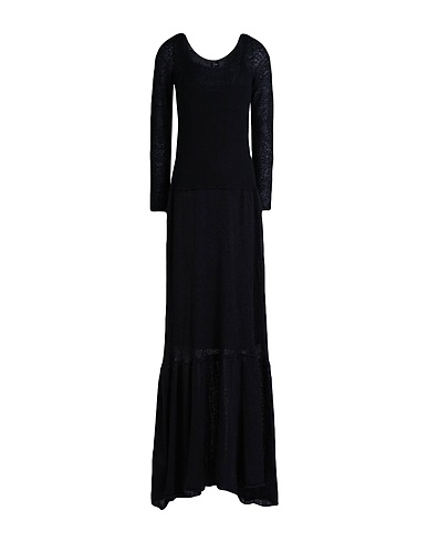 PINKO Long dress Black 45% Polyamide, 30% Acrylic, 25% Alpaca wool, Polyester
