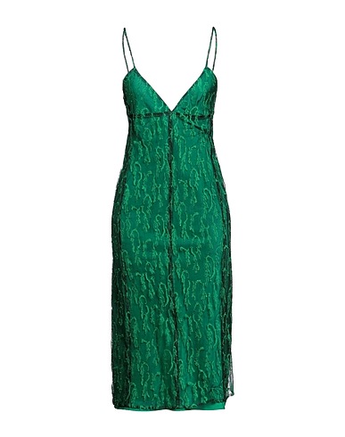 VICTORIA BECKHAM Midi dress Emerald green 51% Polyamide, 27% Viscose, 22% Cotton