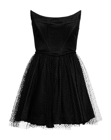 19:13 DRESSCODE Vestito corto Nero 96% Cotone, 4% Elastan, Poliestere