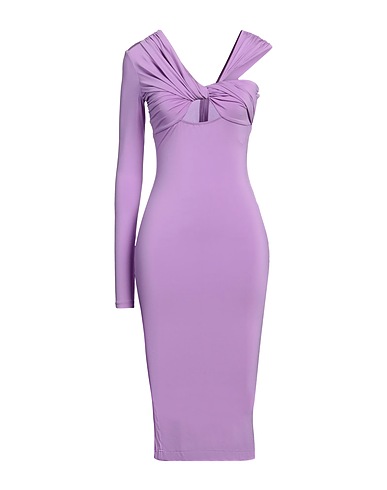 NENSI DOJAKA Midi dress Mauve 91% Viscose, 9% Elastane