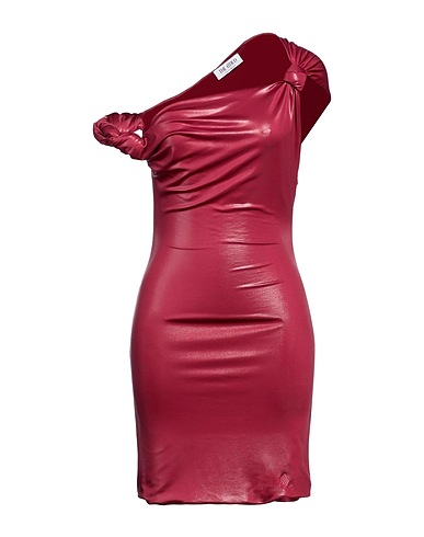 THE ATTICO Sheath dress Burgundy 92% Polyester, 8% Elastane