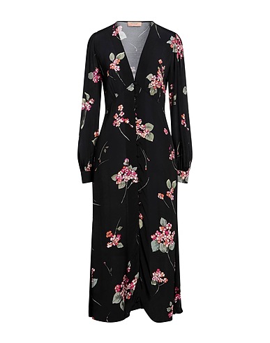 TWINSET Long dress Black 100% Viscose