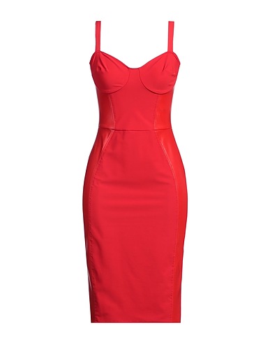 ELISABETTA FRANCHI Short dress Red 86% Polyamide, 14% Elastane, Polyester, Polyurethane coated