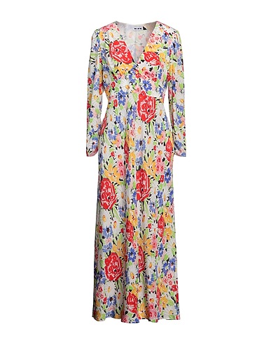 RIXO Long dress White 100% Silk