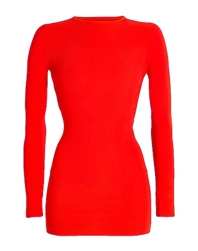 LANEUS Short dress Red 83% Viscose, 17% Polyester