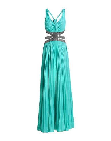FOREVER UNIQUE Long dress Turquoise 100% Polyester