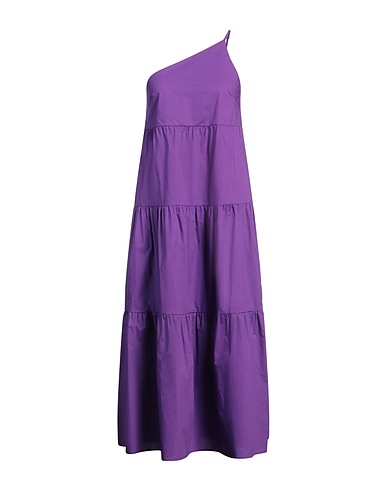 PATRIZIA PEPE Midi dress Purple 100% Cotton