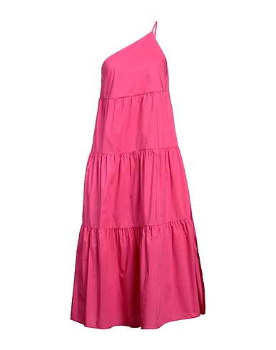 PATRIZIA PEPE Midi dress Fuchsia 100% Cotton
