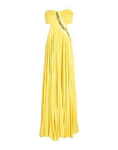 HANITA Robe longue Jaune 100% Polyester