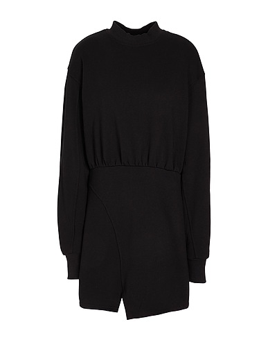 8 by YOOX Short dress ORGANIC COTTON JERSEY MINI DRESS
 Black 100% Organic cotton