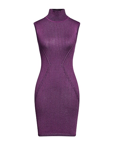 BCBGMAXAZRIA Short dress Plum 66% Polyester, 34% Viscose
