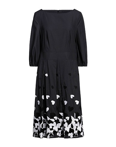 MAISON COMMON Midi dress Black 60% Acetate, 40% Viscose