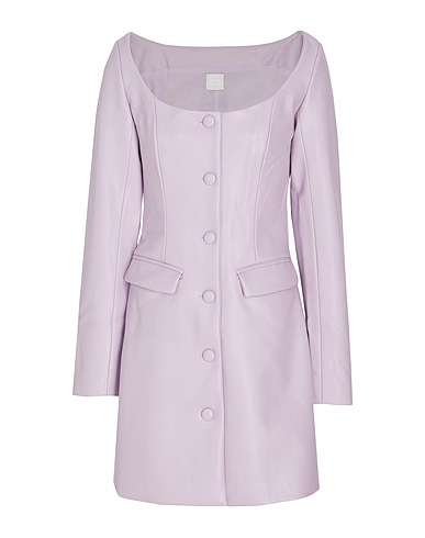 8 by YOOX Blazer dress SCOOP-NECK BLAZER MINI DRESS
 Lilac 50% Polyester, 50% Polyurethane